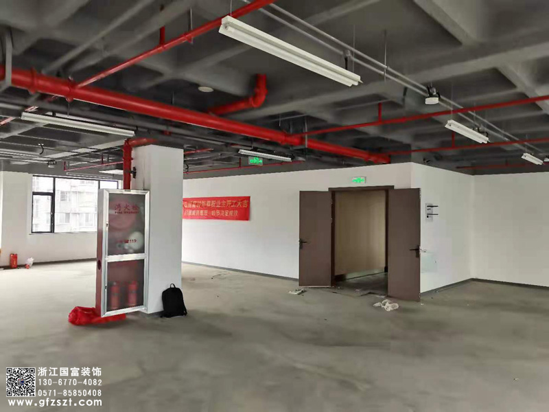 恭祝杭州西湖區華星科技大廈展廳裝修開工大吉