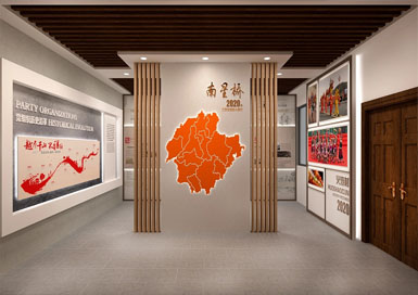 鄉(xiāng)村歷史文化館展廳裝修設(shè)計(jì)案例效果圖